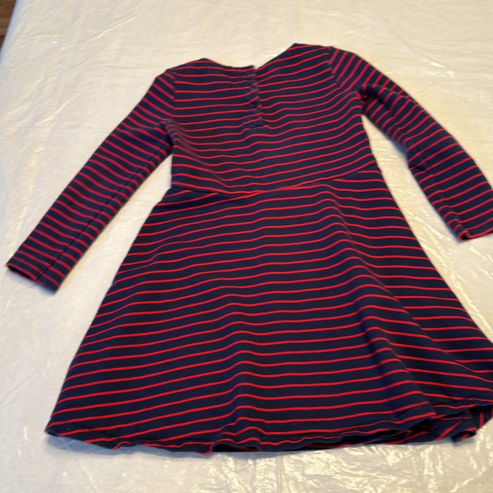 Oshkosh B’gosh Girls Dress Navy Blue And Red Size 5T Valentine’s Day - Picture 6 of 10